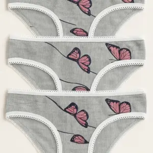 Girls’ Cotton Underwear (Pack of 3)