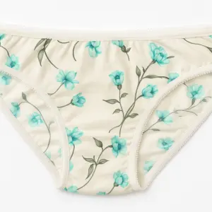 SoftBloom Girls’ Cotton Underwear – Floral
