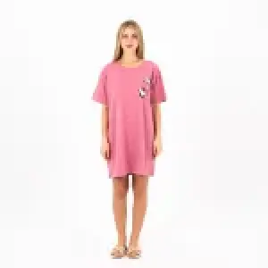 Cotton Nightdress with Cute Panda Print