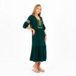 Embroidered Elegance: 100% Cotton Nightdress