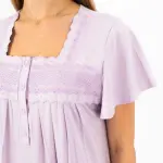 Summer Half-Sleeve Cotton Abaya for Women – Elegant Embroidered Design