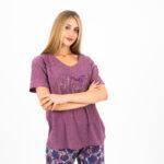 Women’s Cotton Embroidered Pajama Set