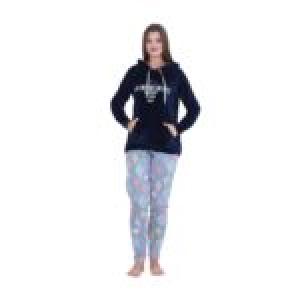Velvet & Foulard Winter Pajama – Cozy Elegance with Embroidery