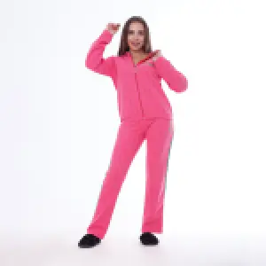 Winter Embroidered Milton Cotton Pajama Set