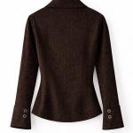 Brown Shimmer Buttoned Top