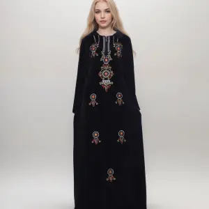 Winter Embroidered Abaya – Elegant & Comfortable for Winter
