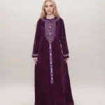 Winter Abaya – Elegant & Cozy with Chest and Sleeve Embroidery
