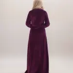 Winter Abaya – Elegant & Cozy with Chest and Sleeve Embroidery