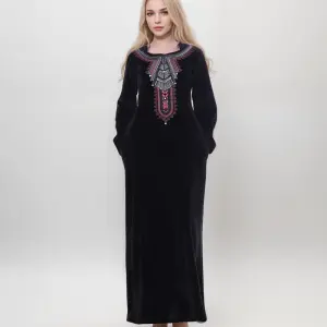 Detailed & Elegant Embroidery for Winter Comfort