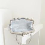 Silver Florencia Clutch