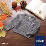 بلوفر تريكو سادة مضلع لون رصاصي