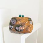 Greenish Floriva Clutch