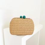 Greenish Floriva Clutch