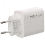 Recci Charger with Dual USB-C Ports 45W Gan EU Plug – RC101E