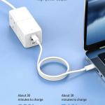 Recci RC48U Wall Charger, 3 Ports, 65W - White