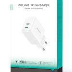 Joyroom JR-TCF12 Charger 20W Dual-Port 2C