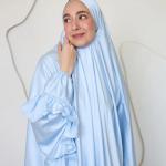 BABY BLUE SATIN SET ISDAL