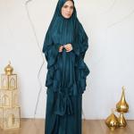 TEAL SATIN SET ISDAL