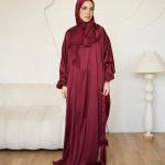 MAROON CLASSIC SATIN ISDAL