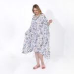 White Floral Cotton Nightgown