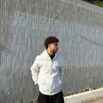 Zipper Hoodie Light Grey