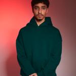 Dark green oversized hoodie