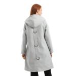 Wool jacket with loops on the back