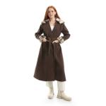 Fur coat, collar and fur bracelets