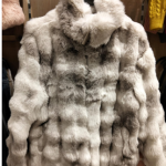 Short panda fur jacket
