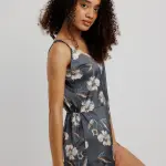 Midnight Bloom Romper