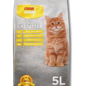 Omni Guard White Bentonite Clumping Cat Litter Lemon Scent