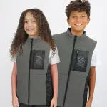 Kids Gray Puffer Vest