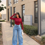 Cross Wide Leg Jeans light blue