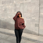 Oversized Hoodie Brown