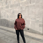 Oversized Hoodie Brown