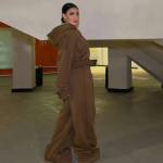 Wool-Textured Pants Maroon