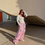 Polo Print Melton Pants