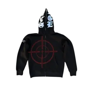 Mission zip hoodie black