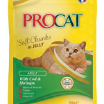 Procat With cod shrimps jelly