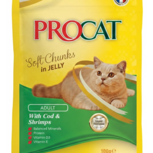 Procat With cod shrimps jelly