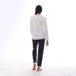 Printed Summer Pajama Set – Soft Cotton Blend with Long Sleeves