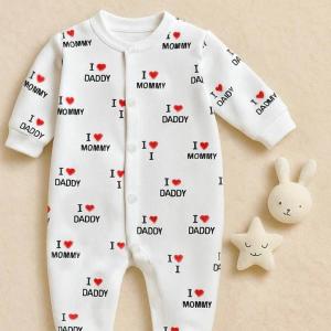 I Love Mommy & I Love Daddy Salopette