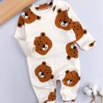 Brown Teddy Salopette