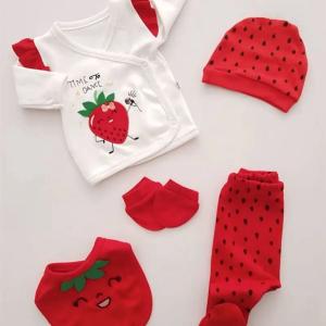 Red & White Strawberry Pajama