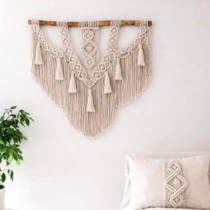 marcome hanging wall with a boho cushion